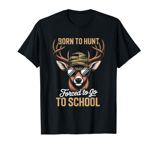 Cool Deer Hunter Back to School Funny Design Gift T-Shirt