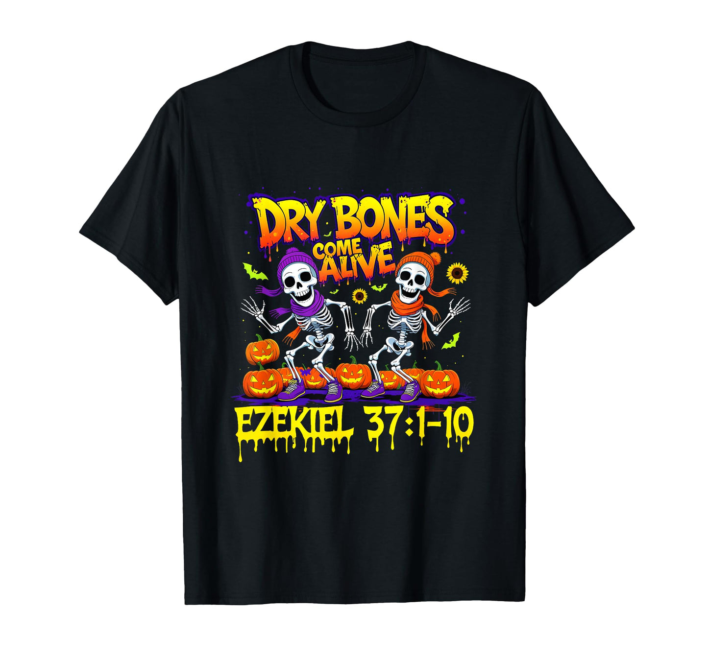 Dry Bones Come Alive Ezekiel 37 Bible Verse Christian T-Shirt