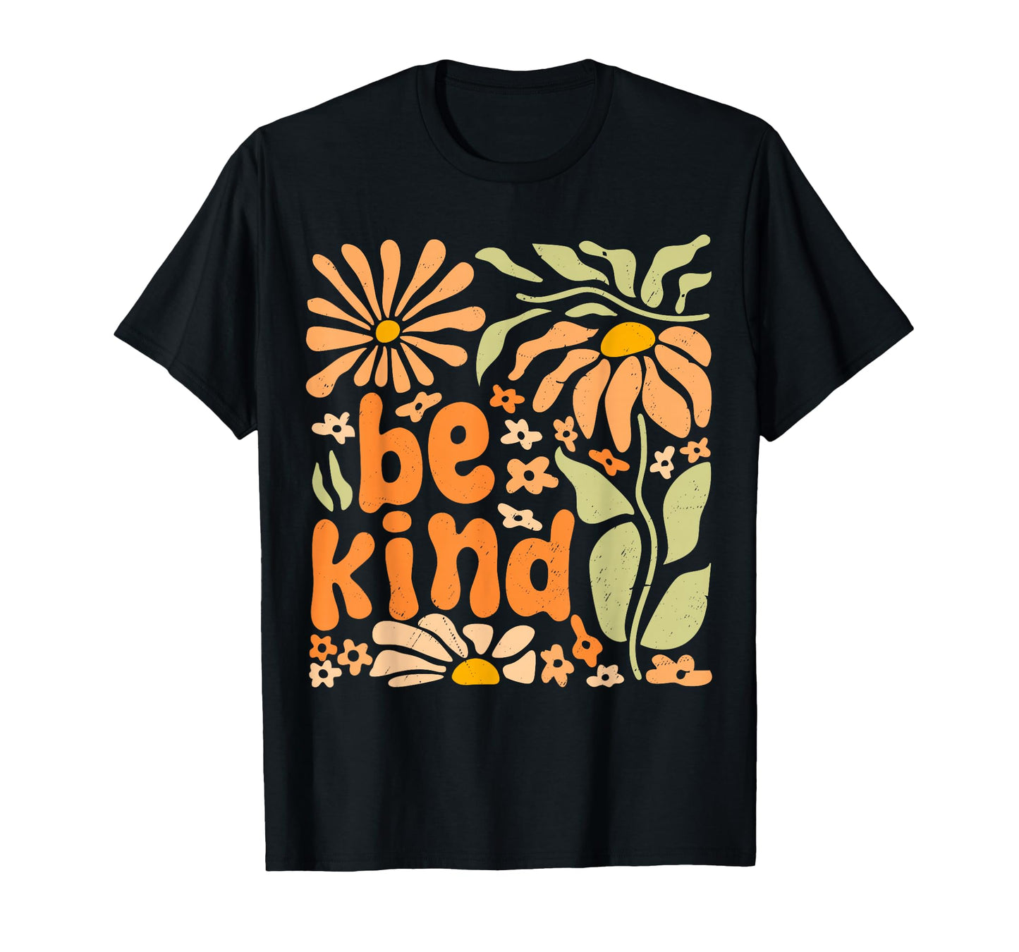 Be Kind Floral Positive Quote Boho Flowers Choose Kindness T-Shirt
