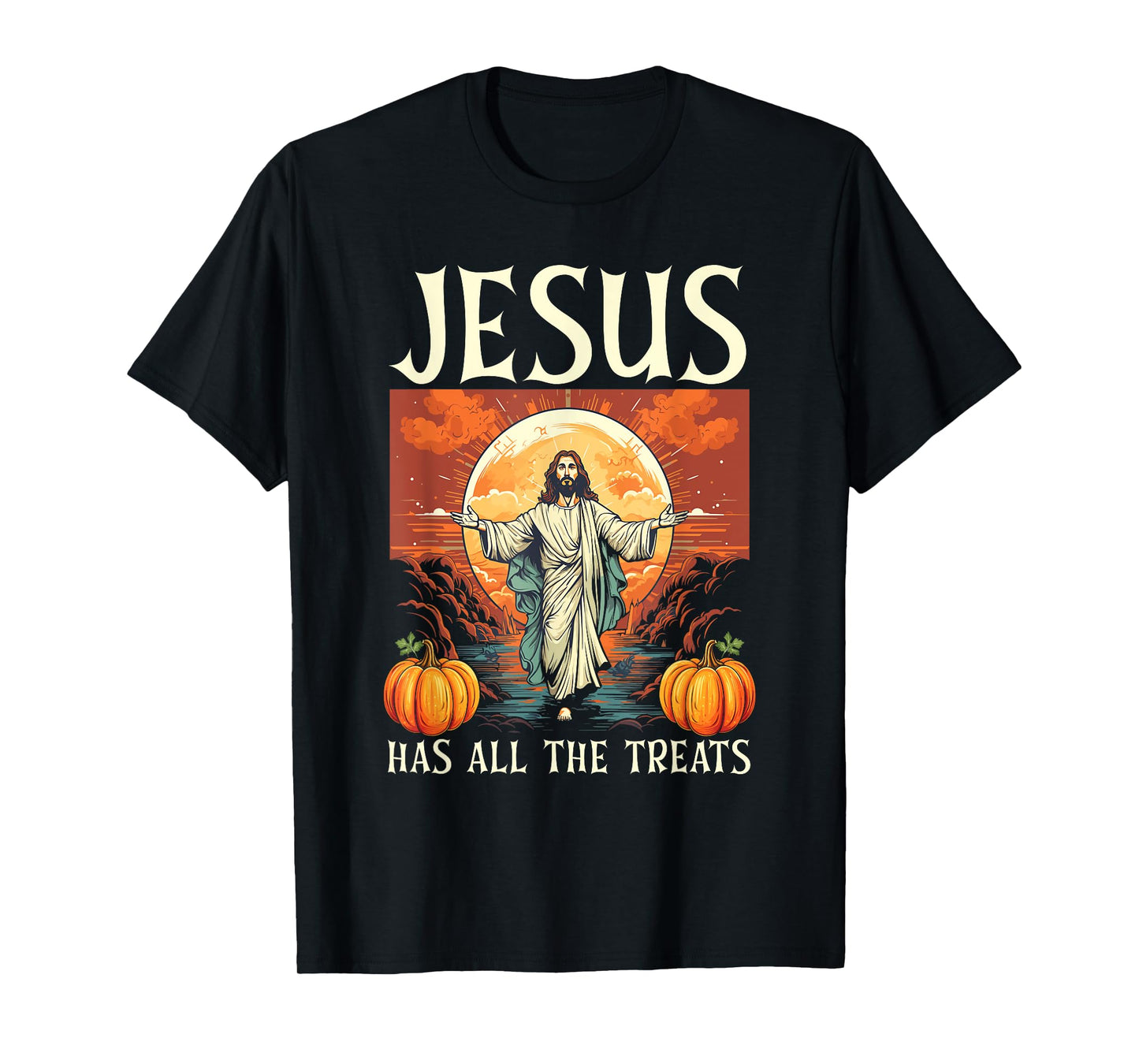 Christian Halloween Jesus Christ Trick Or Treat Christianity T-Shirt