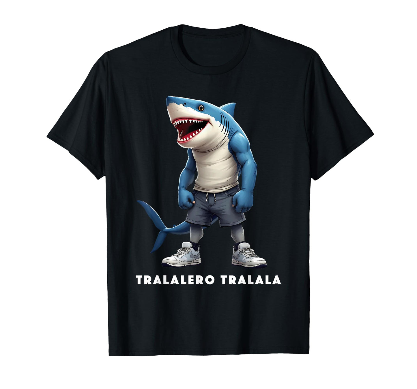 Tralalero Tralala Meme Tee Funny Shark Quote Italian Saying T-Shirt