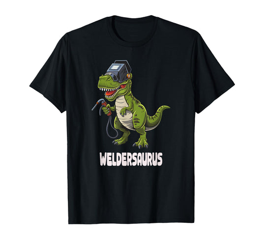 Welder T-rex Funny Weldersaurus Dino Steel Worker Dinosaurs T-Shirt