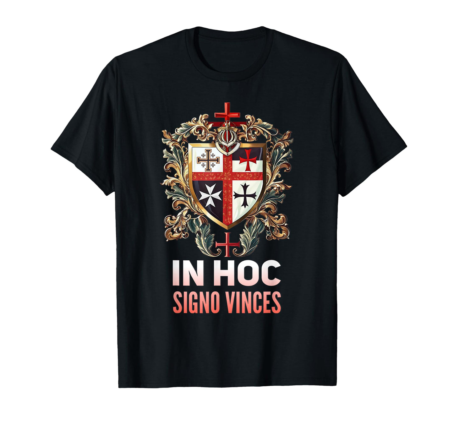 Catholic Knight Templar Crusader Cross Latin T-Shirt