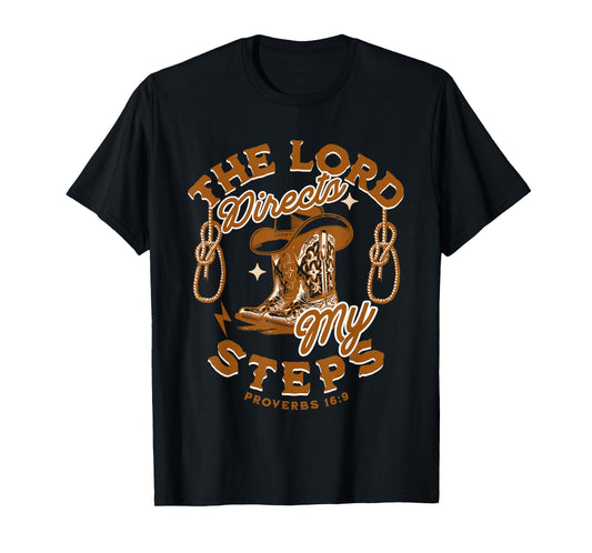 Cowboy Bible Scripture Verse Western Country Jesus Faith T-Shirt