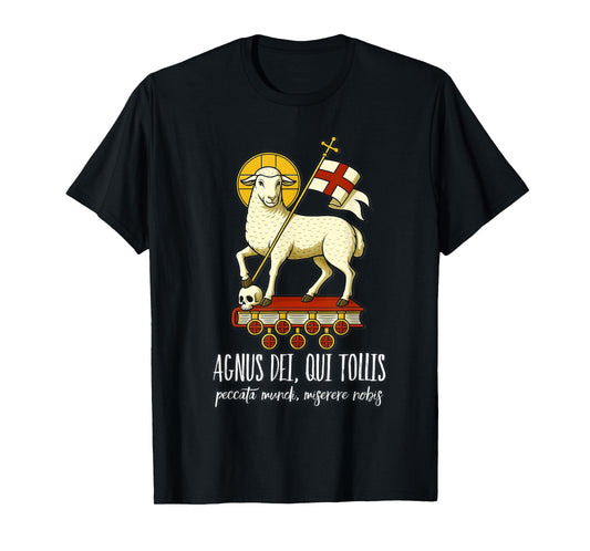 Agnus Dei Sanctus Traditional Latin Mass Catholic T-Shirt