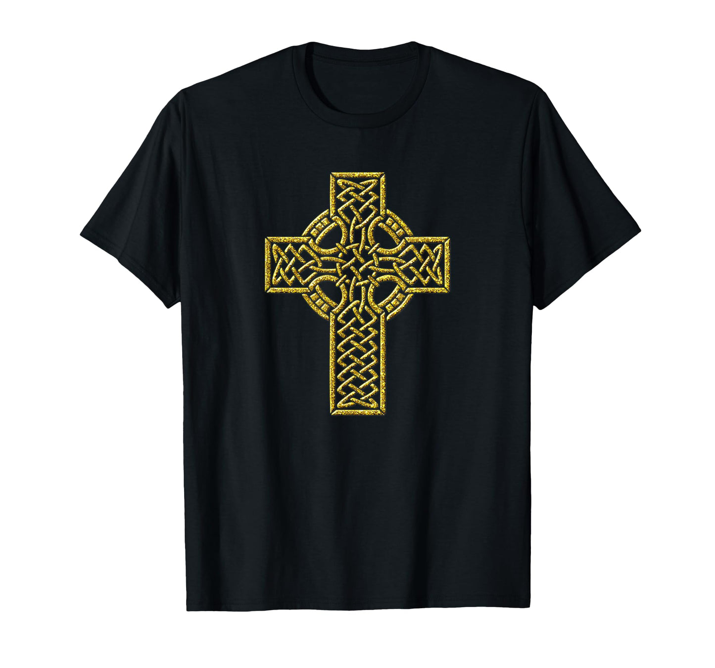 Christian Cross Vintage Golden Retro Faith Symbol T-Shirt