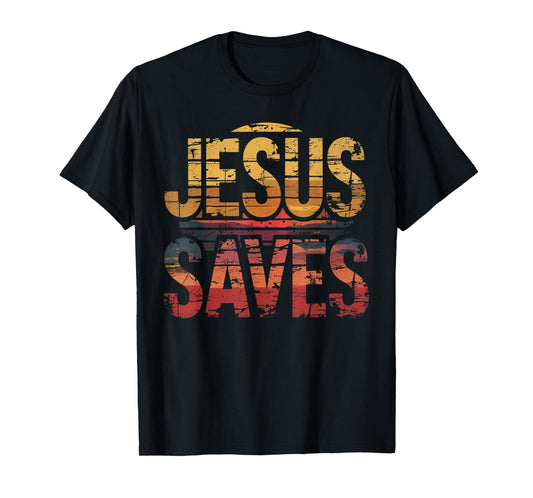 Jesus Saves Cross Christian Religious Faith Mens T-Shirt