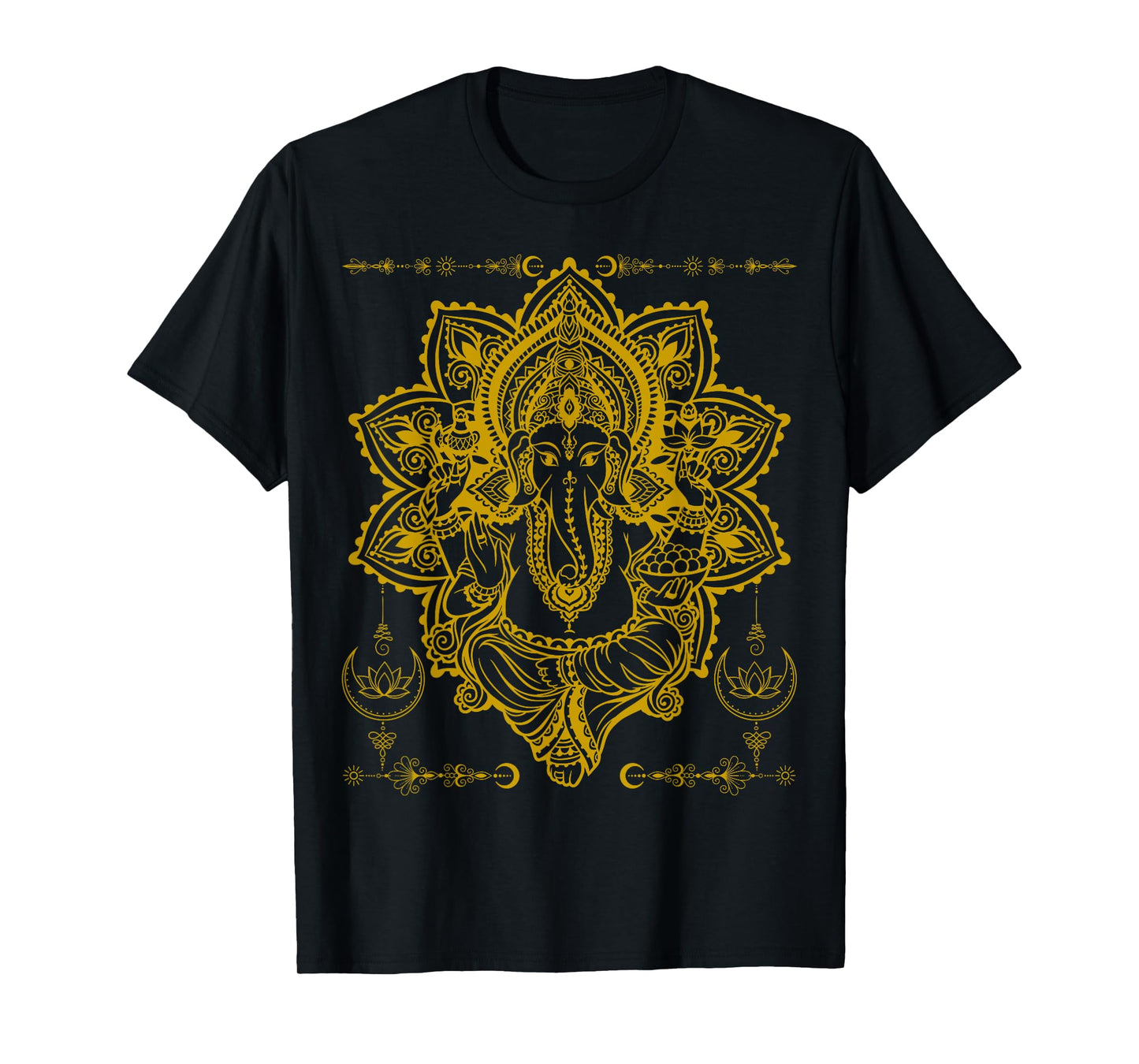Ganesh Hindu Elephant God Ganesha Yoga Spiritual T-Shirt