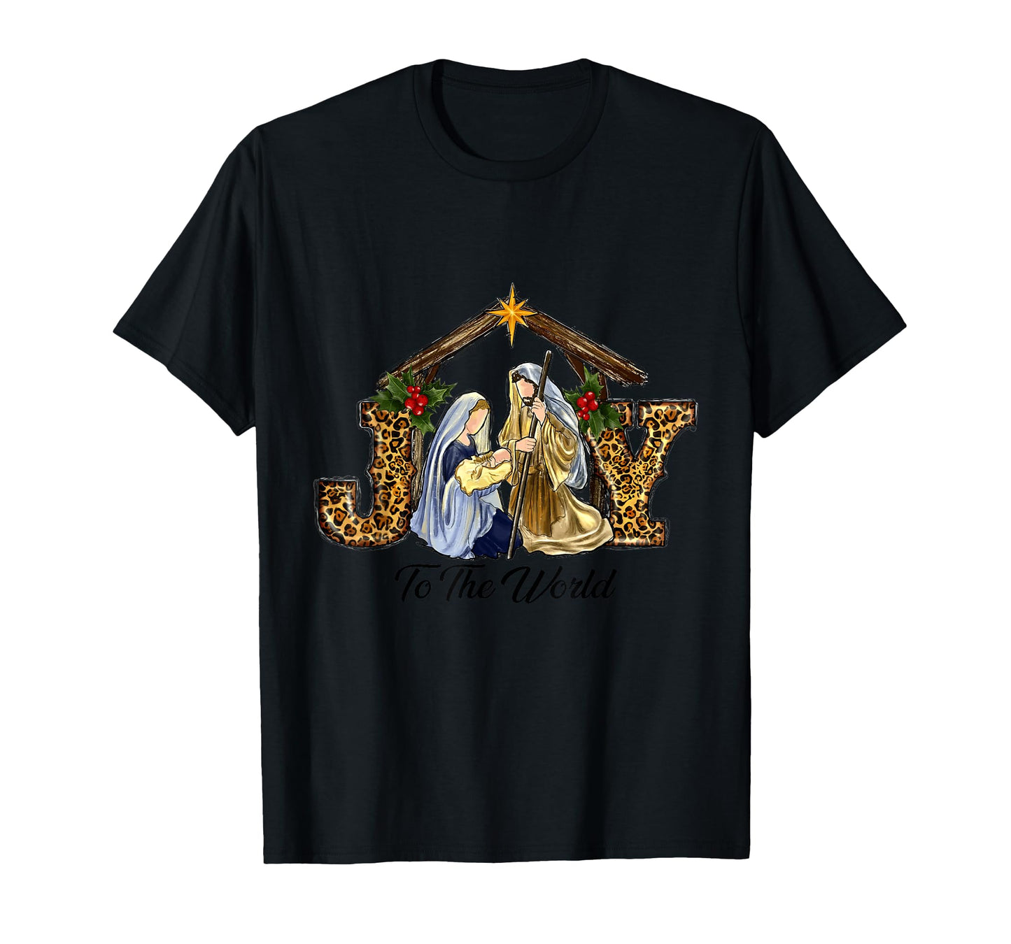 Christmas Joy To The World Baby Jesus Religious Christian T-Shirt