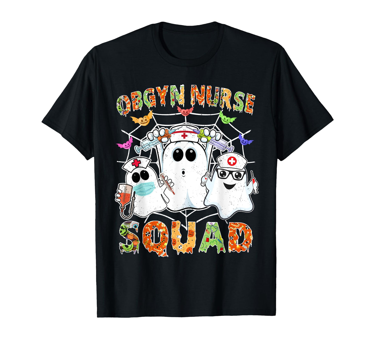 OBGYN Nurse Squad Boo Halloween Matching Ob-gyn RN T-Shirt