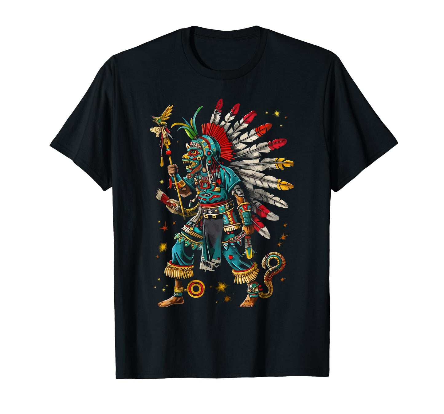 Aztec God Aztec Culture Mayan Indigenous Tlaloc Statue T-Shirt