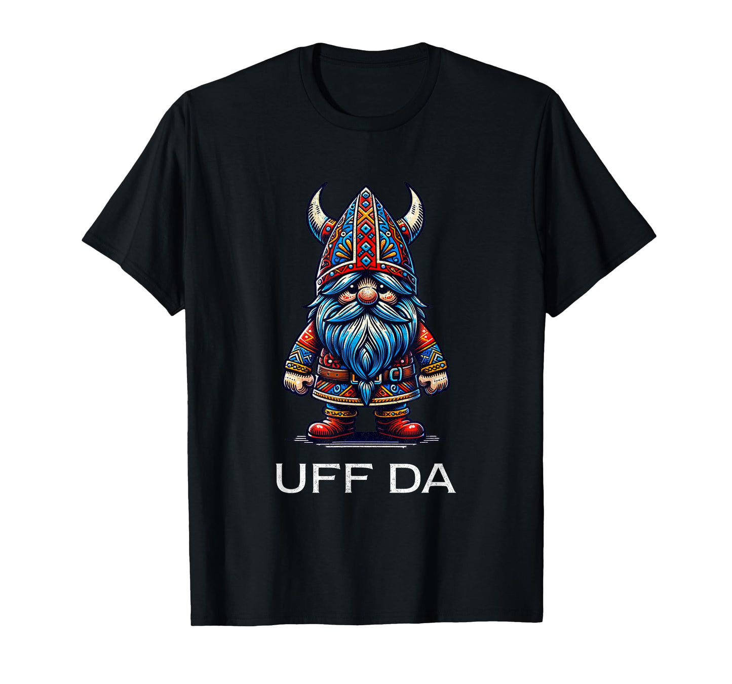 Uff Da Norwegian Scandinavian Gnomes Mens Uff Da T-Shirt