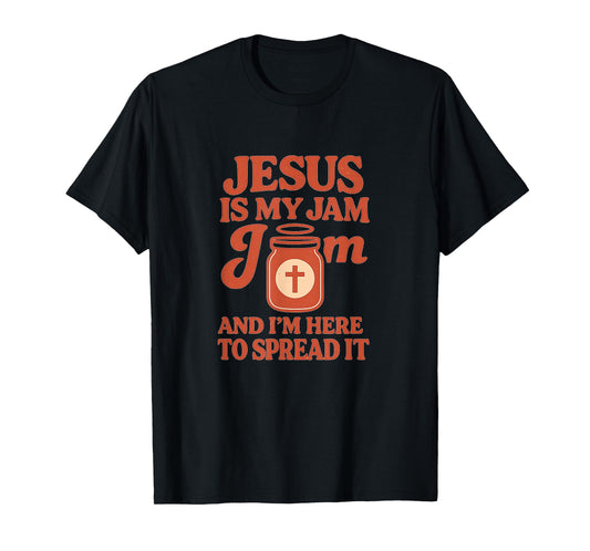 Jesus is My Jam Retro Christian Faith Funny Vintage Design T-Shirt