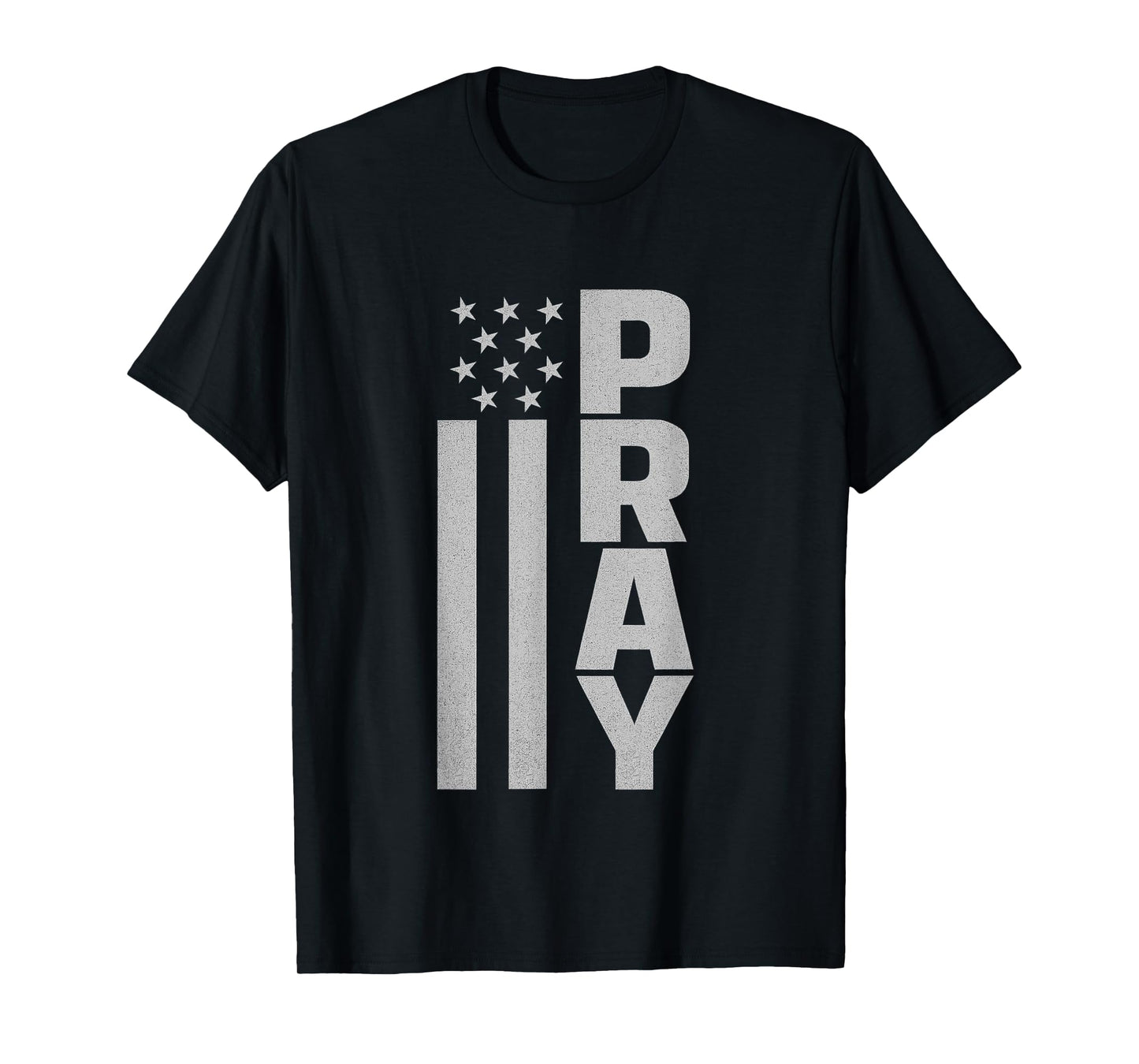 Pray for America Christian Urban Flag Design - Religious T-Shirt