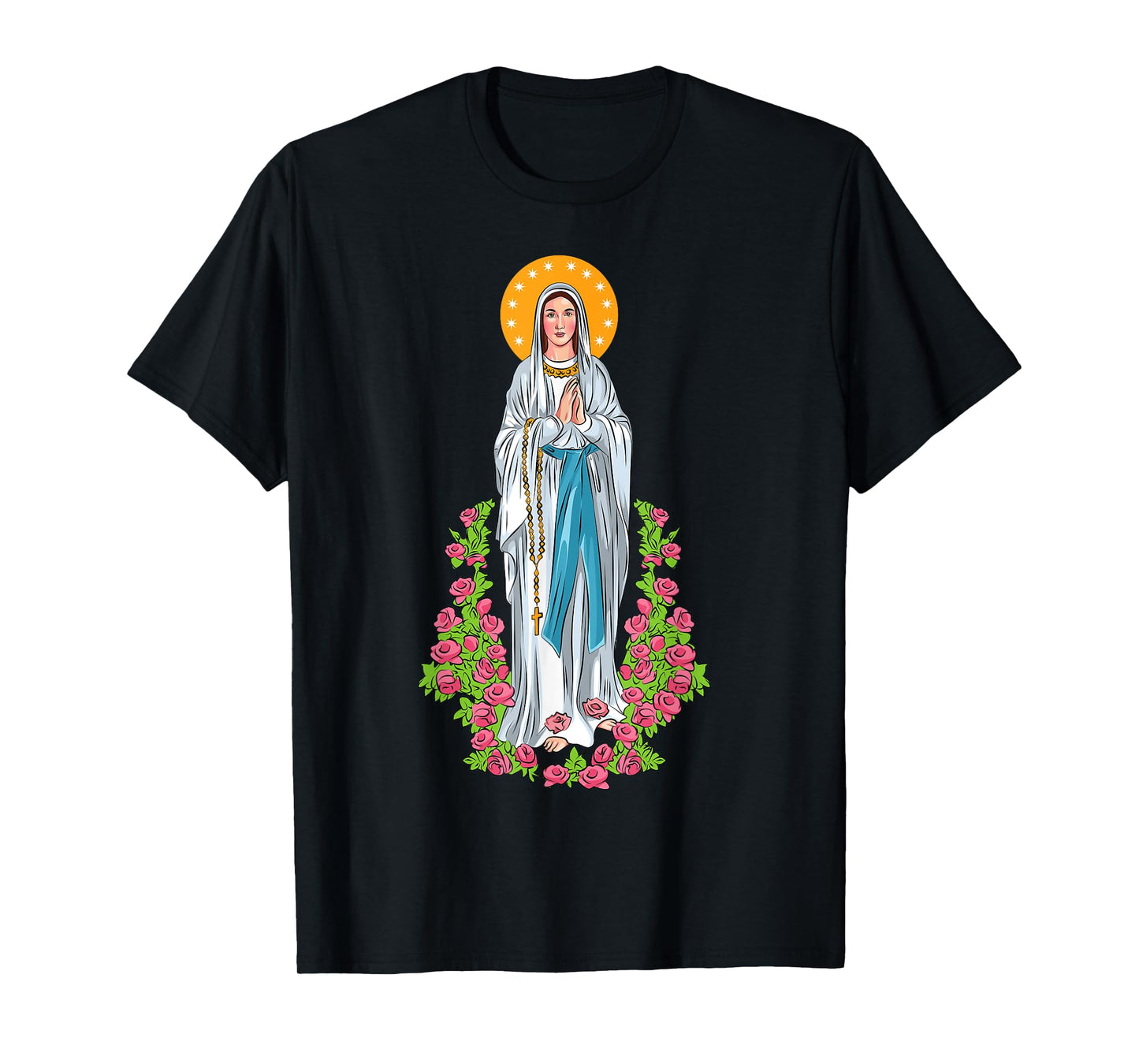 OUR LADY OF LOURDES. VIRGIN MARY T-Shirt