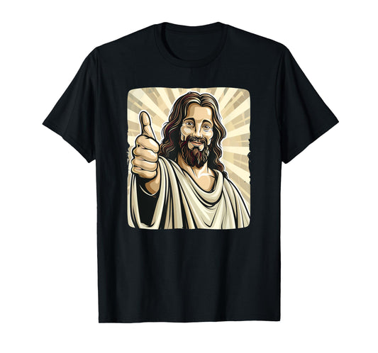 Funny thumb up with Jesus Christ Costume T-Shirt