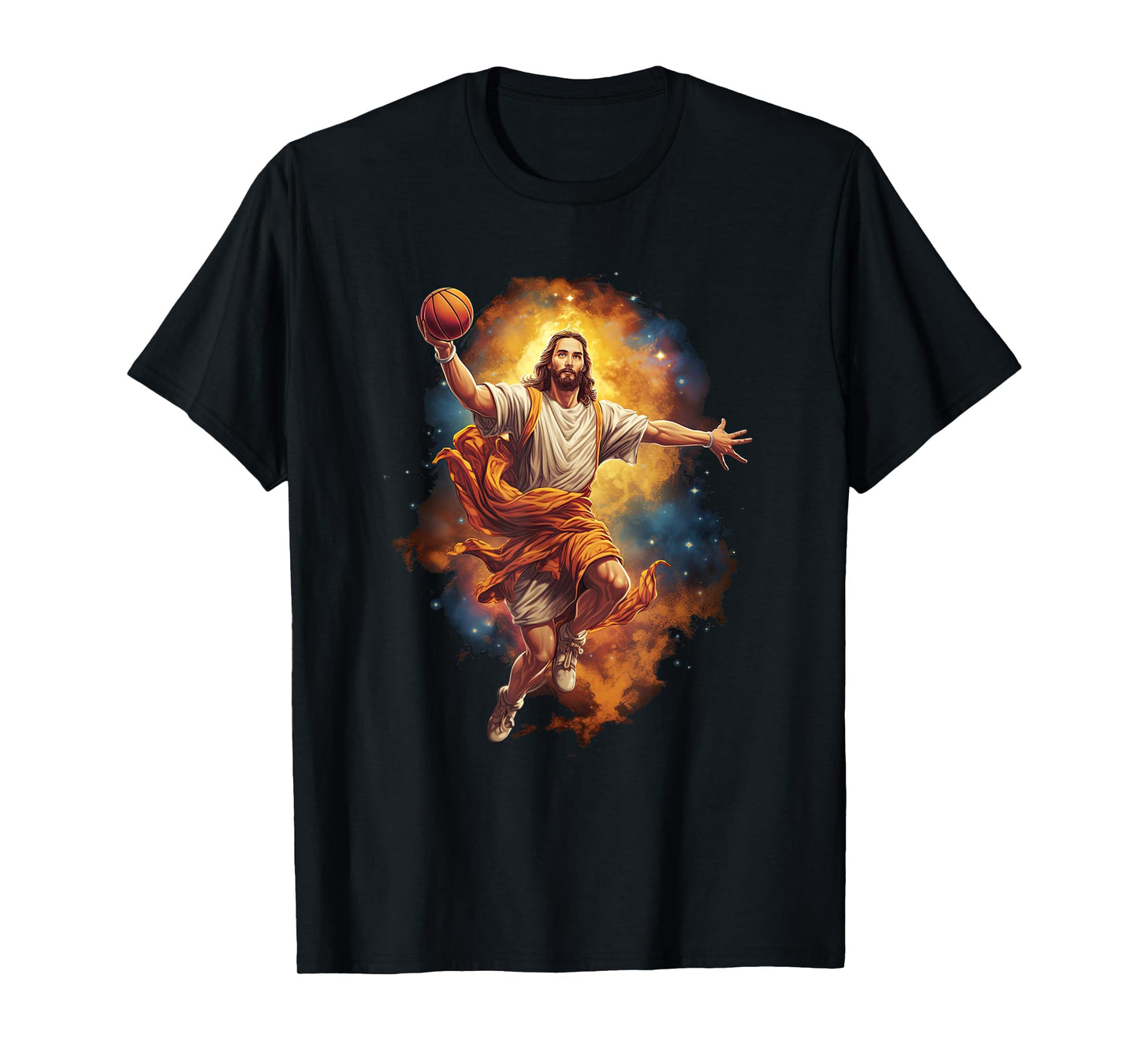 Funny Jesus Playing Basketball T-Shirt