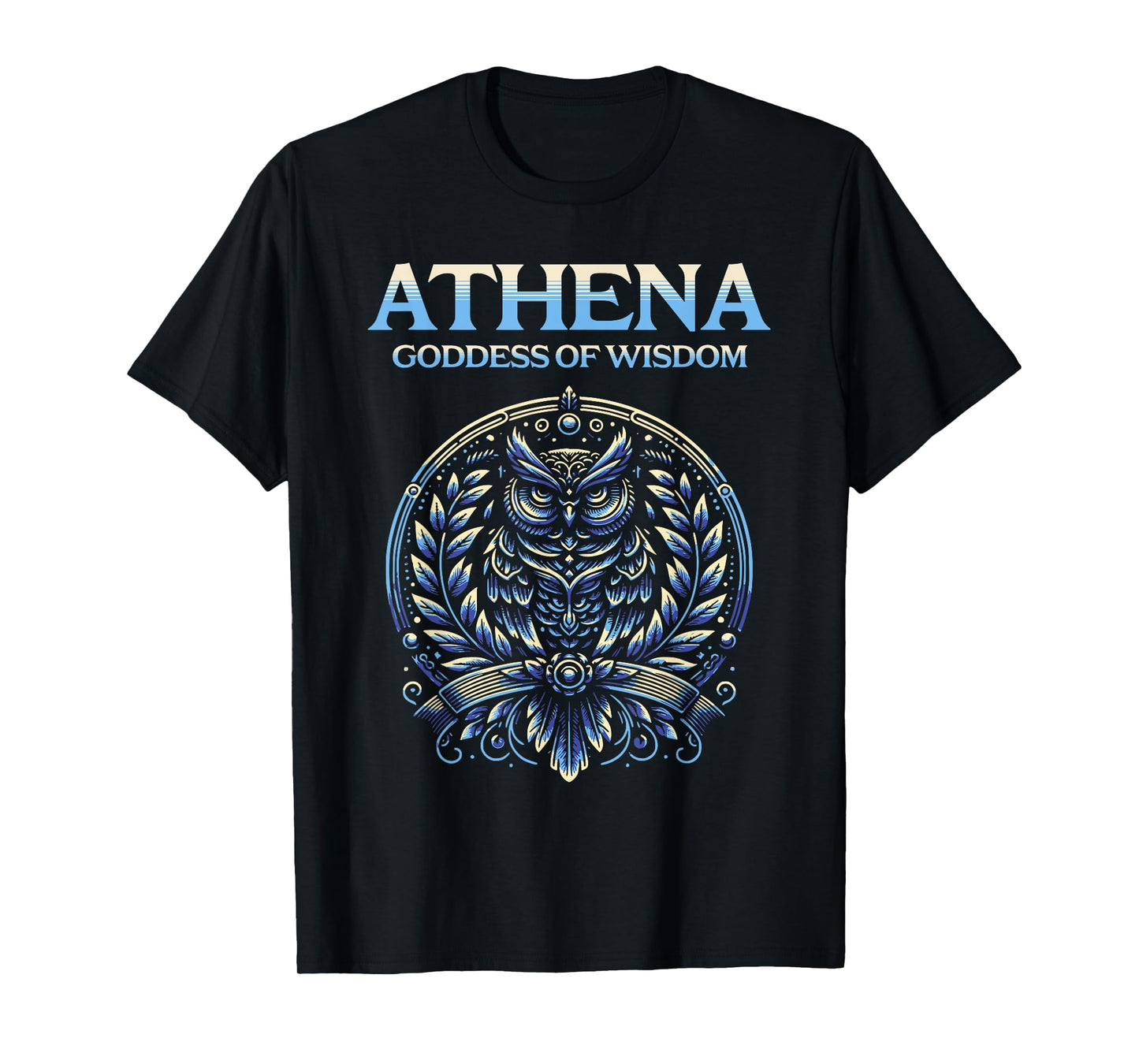 Athena Goddess of Wisdom Athenian Owl T-Shirt