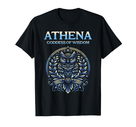 Athena Goddess of Wisdom Athenian Owl T-Shirt