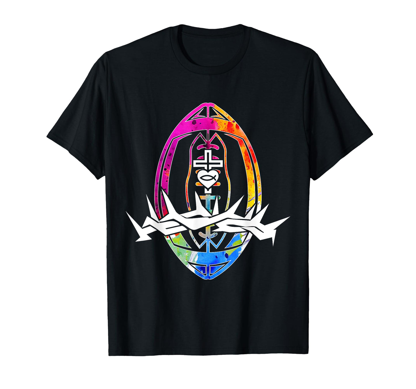 Religious Jesus Football Christian GOD Football T-Shirt