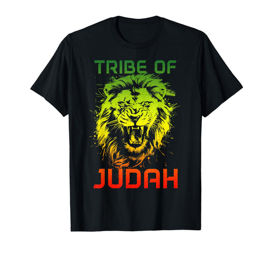 Lion Of Judah Tribe Hebrew Israelite Reggae African YHWH T-Shirt