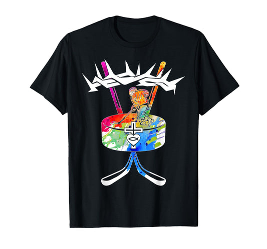 Religious Jesus ICE Hockey Christian GOD ICE Hockey T-Shirt