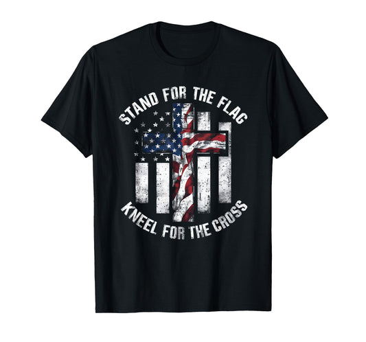 Patriot USA Flag Religious Quote 4th of July Christian Faith T-Shirt for Women Men