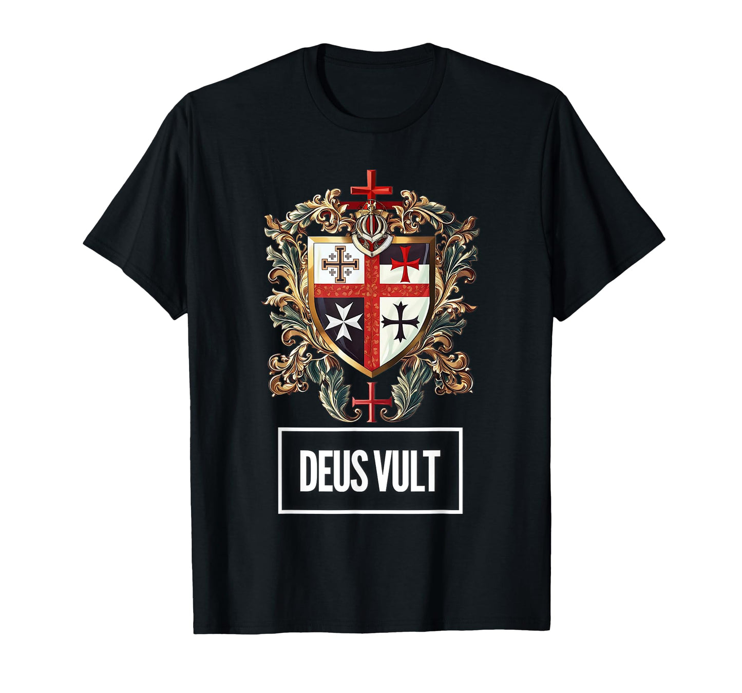 Catholic Knight Templar Crusader Cross Latin T-Shirt