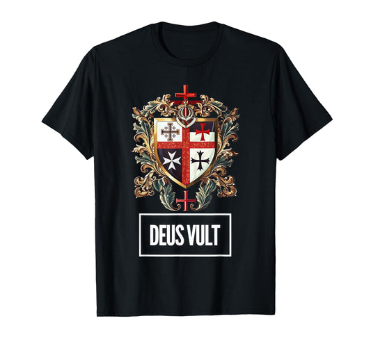 Catholic Knight Templar Crusader Cross Latin T-Shirt