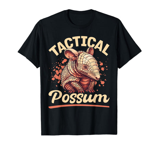 Funny Armadillo Animal Tactical Possum T-Shirt