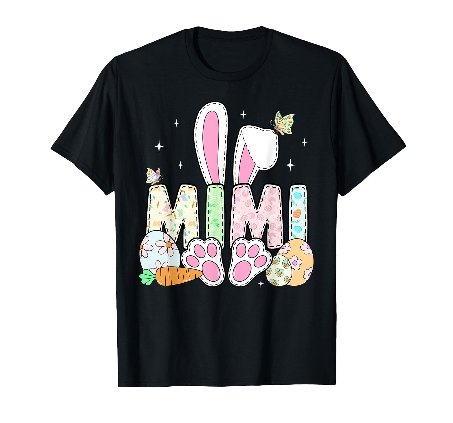Cute Easter Bunny Mimi Family Matching Easter Day Girls Kids T-Shirt