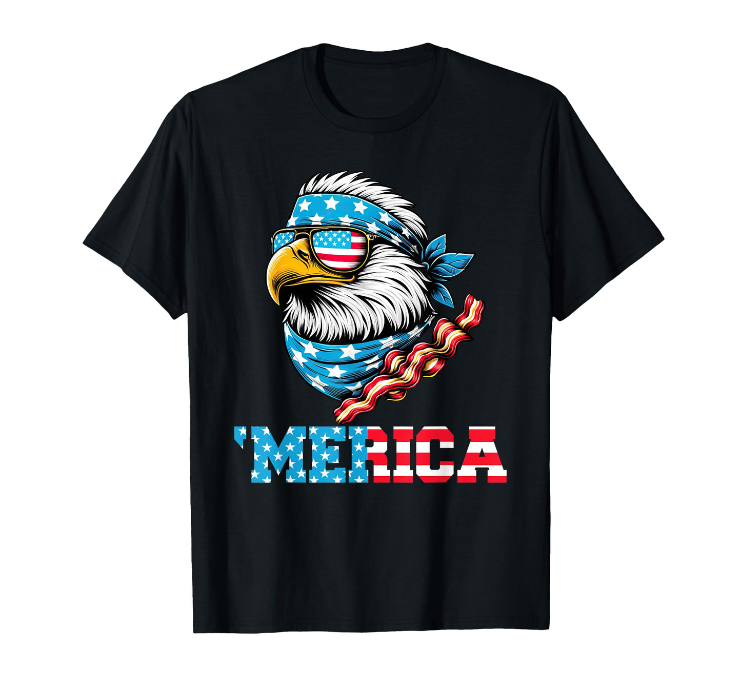 Merican Patriotic Apparel July 4th Celebrations USA Pride T-Shirt