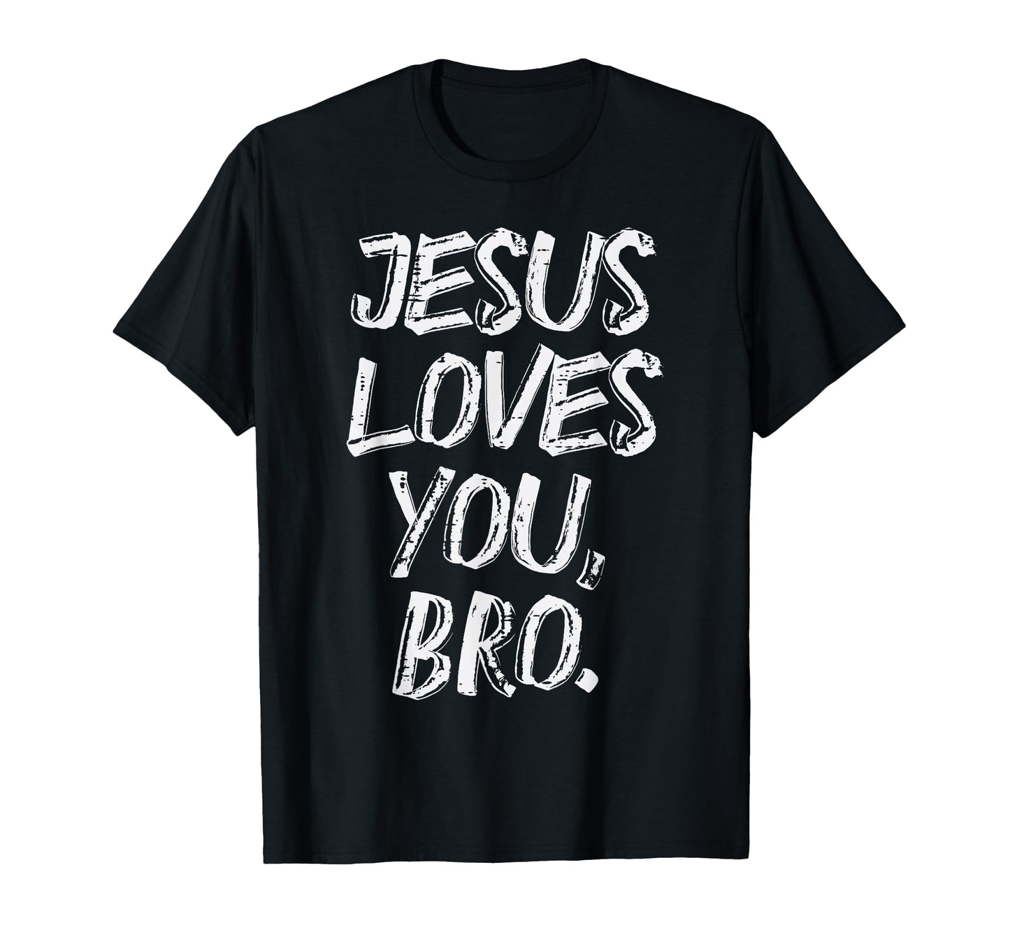 Jesus Loves Bro Religious God Jesus Christian Kids Men T-Shirt