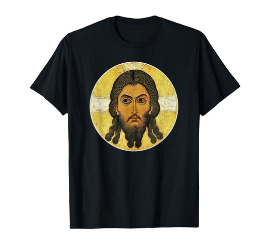 Vintage Christ Acheiropoietos Holy Face Of Jesus Orthodox T-Shirt