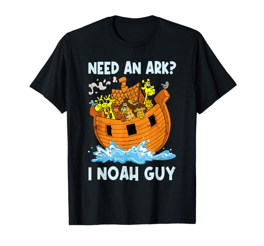 Need An Ark I Noah Guy Retro Christian Religion Bible Verse T-Shirt