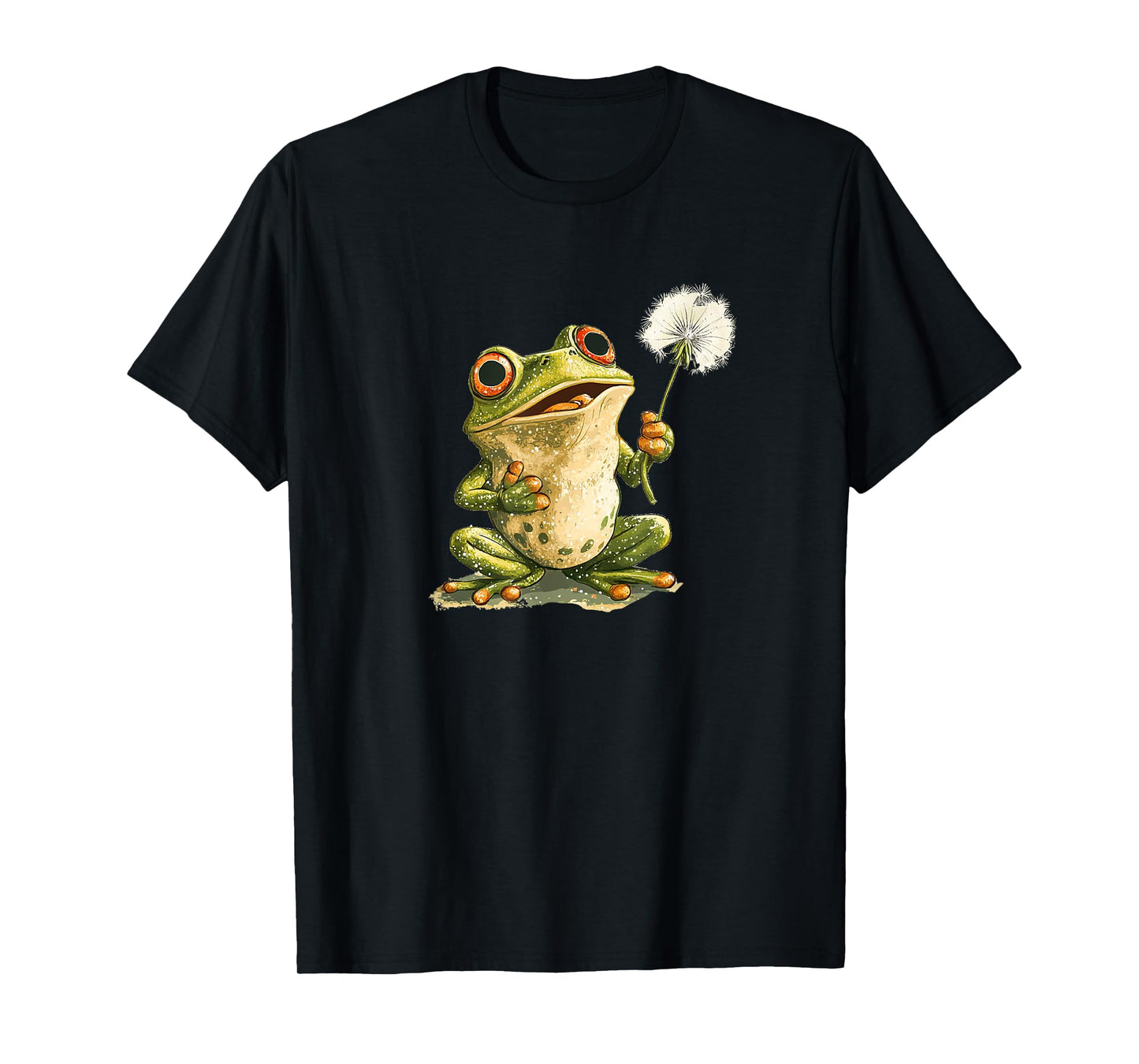 Nice Frog blows Dandelion Flower Costume T-Shirt