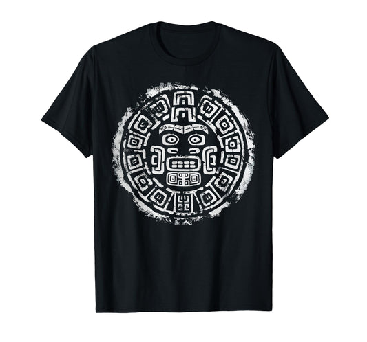 Aztec God Aztec Culture Mayan Indigenous Tlaloc Statue T-Shirt