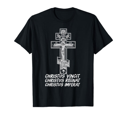 Eastern Orthodox Christian Christ Crucifix Icon T-Shirt