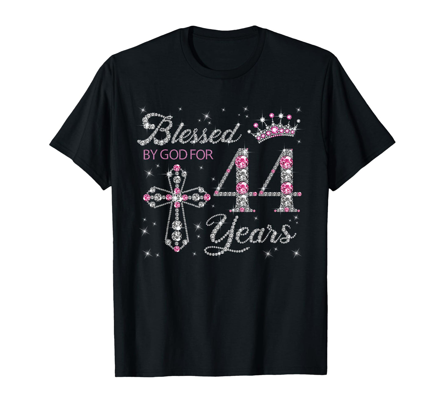 Blessed by God For 44 Years Old 44th Birthday Gift For Women T-Shirt