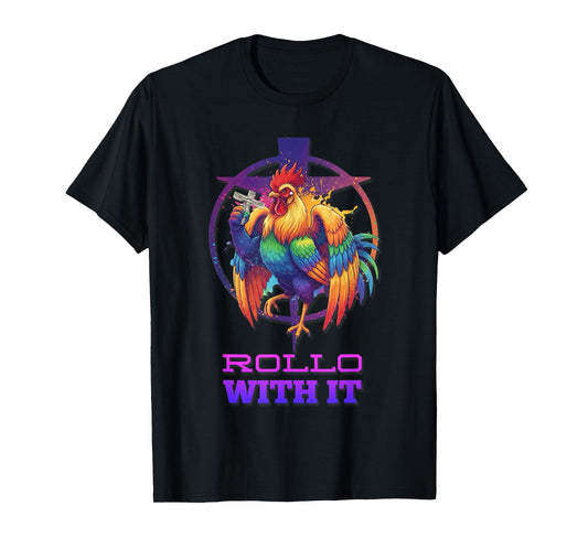 DeColores Cursillo Rainbow Rooster Catholic T-Shirt
