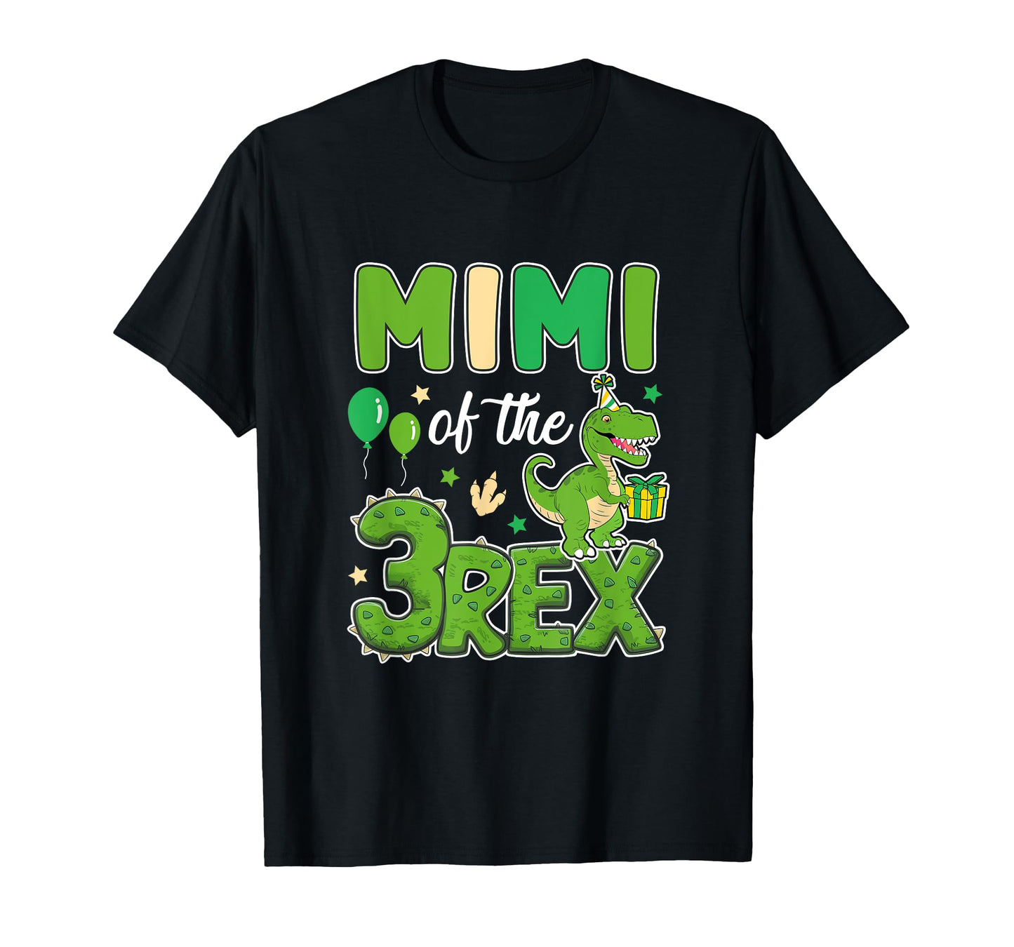 Mimi Of The Three Rex Birthday Dinosaur Family Matching T-Shirt
