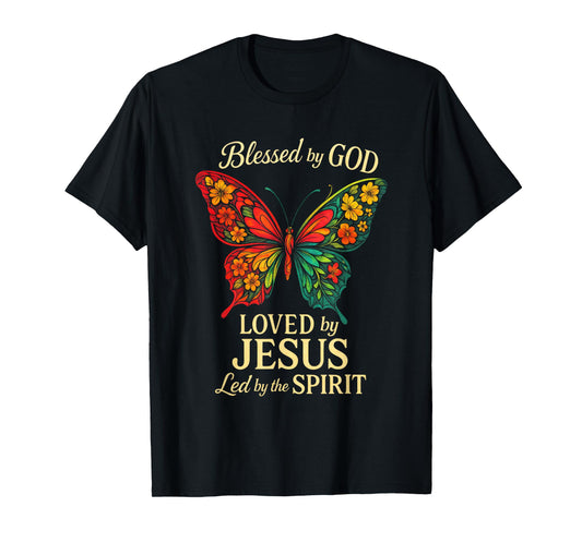 Blessed by GOD - Christian Butterfly Holy Spirit T-Shirt