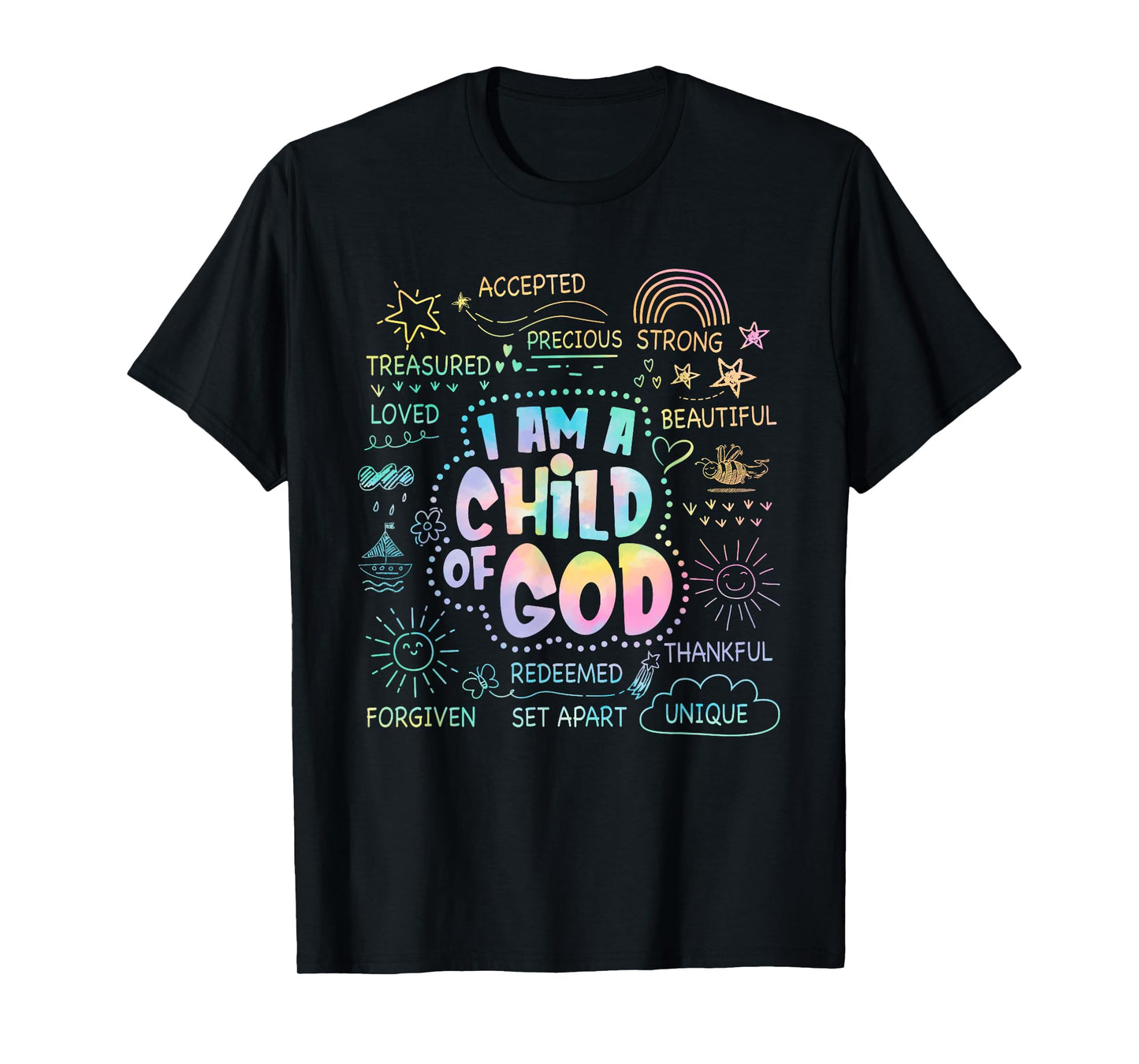 I Am A Child of God Christian Retro Jesus Faith Bible Verse T-Shirt