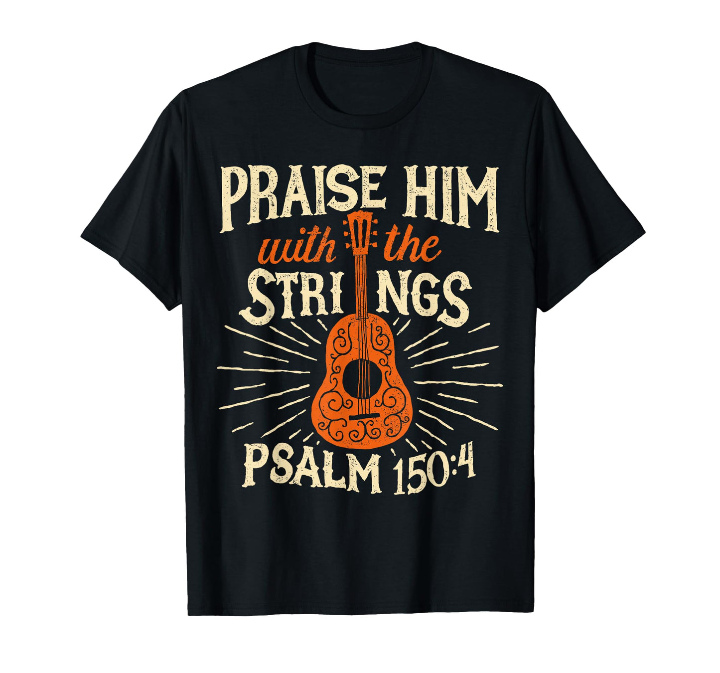 Guitarists Praise Him With The Strings Acoustic Guitar Music T-Shirt