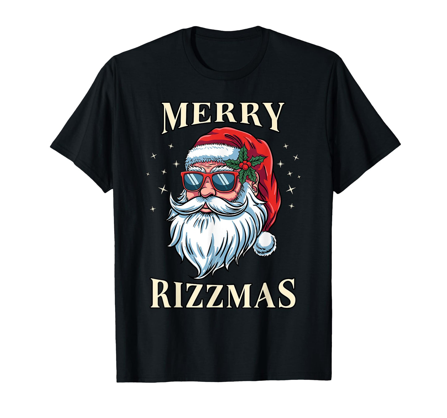 Merry Rizzmas Christmas Santa Claus Rizz Xmas Costume Funny T-Shirt