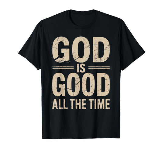 Vintage Retro Christian God is Good All The Time Jesus T-Shirt