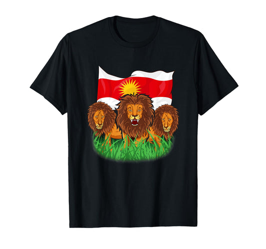 Exidxan Ezidi Yezidi Yezidi Flag T-Shirt