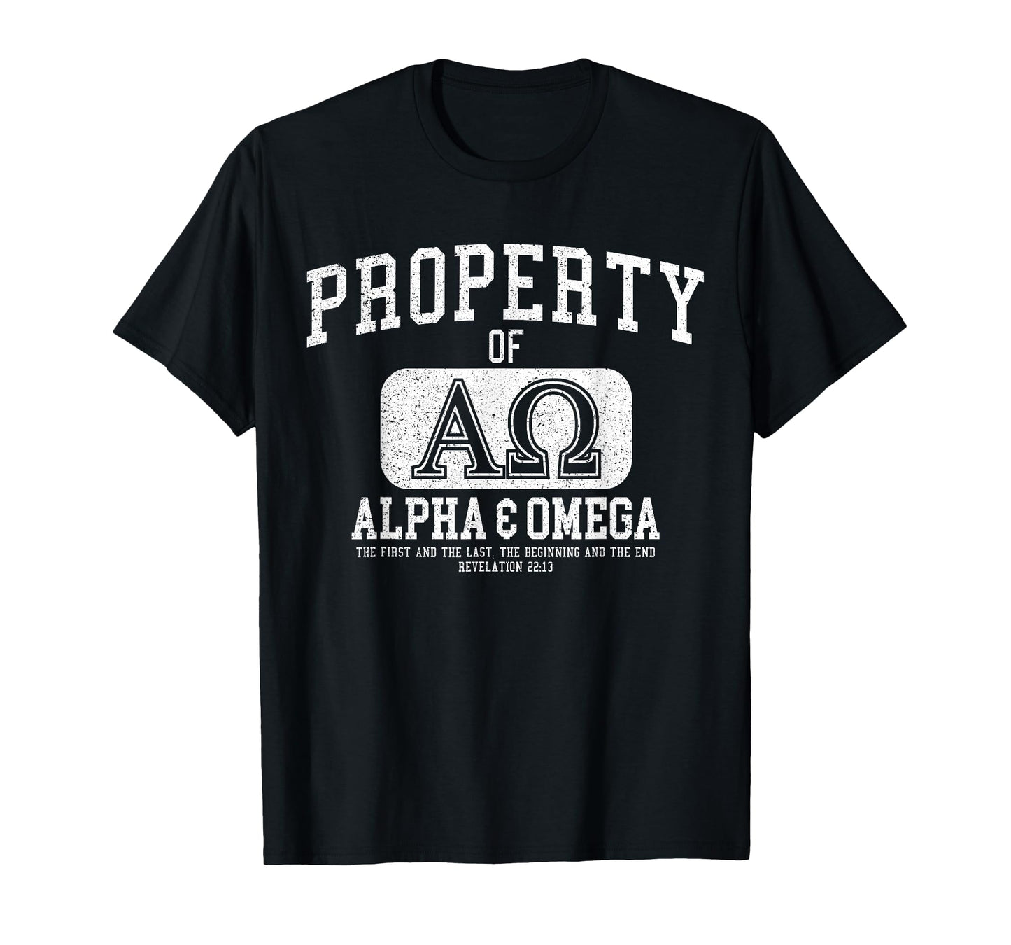 Property of Alpha & Omega Tee - Christian Athletic Design T-Shirt