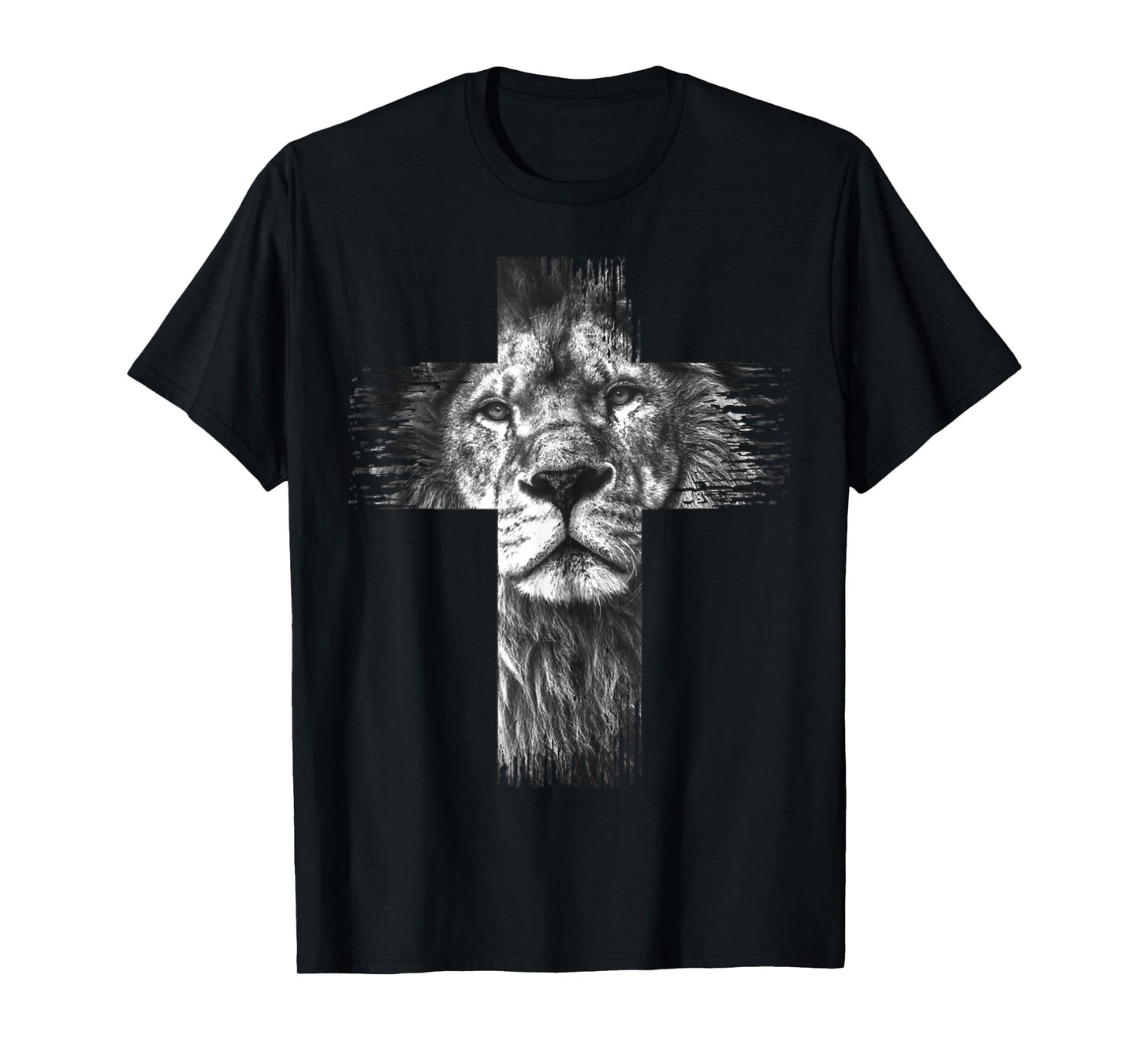 Christian Jesus Lion of Tribe Judah Cross Gift for Men Women T-Shirt
