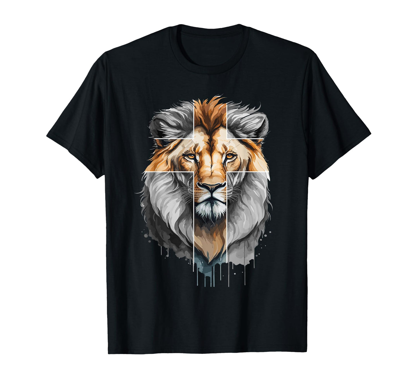 Jesus Lion of Judah christian cross T-Shirt